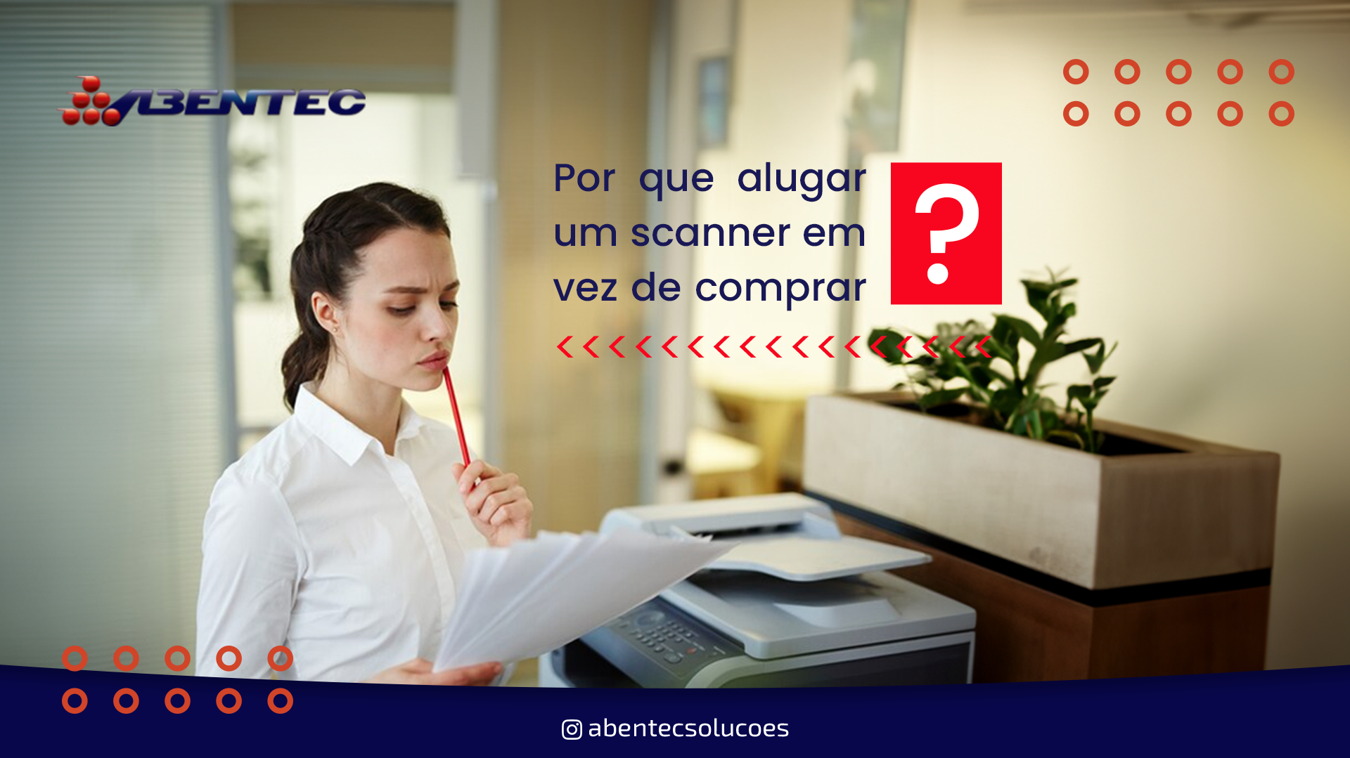 Por que alugar um scanner em vez de comprar