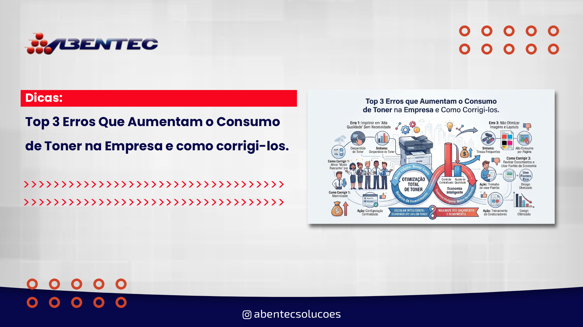 Top 3 erros que aumentam o consumo de toner na empresa (e como corrigi-los).