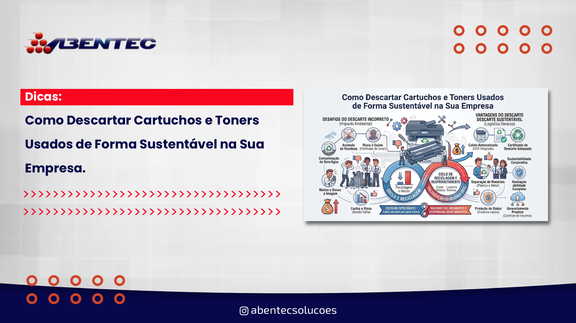 Como descartar cartuchos e toners usados de forma legal e sustentável na sua empresa.